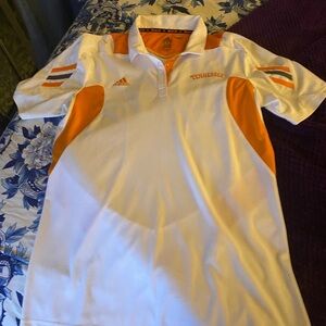 Women’s Adidas University of Tennessee White and Orange Polo Shirt Size Medium
